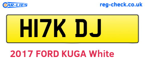 H17KDJ are the vehicle registration plates.