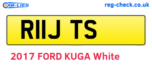 R11JTS are the vehicle registration plates.