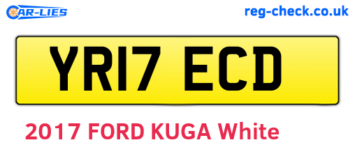 YR17ECD are the vehicle registration plates.