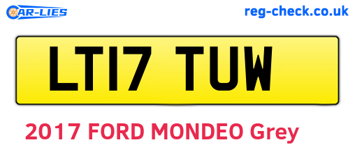 LT17TUW are the vehicle registration plates.
