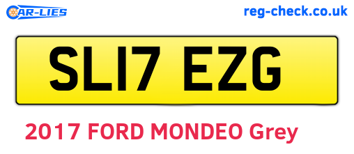 SL17EZG are the vehicle registration plates.