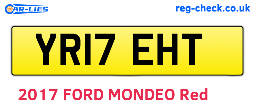 YR17EHT are the vehicle registration plates.