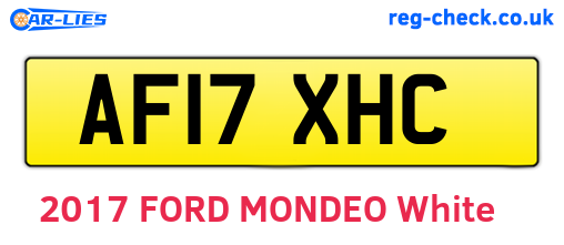 AF17XHC are the vehicle registration plates.
