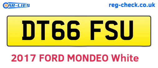 DT66FSU are the vehicle registration plates.