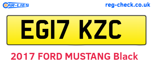 EG17KZC are the vehicle registration plates.