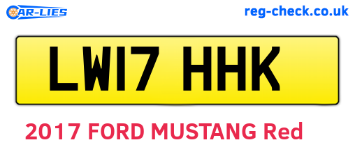 LW17HHK are the vehicle registration plates.