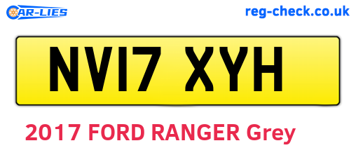 NV17XYH are the vehicle registration plates.