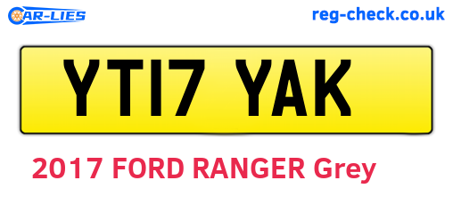 YT17YAK are the vehicle registration plates.