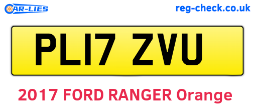 PL17ZVU are the vehicle registration plates.