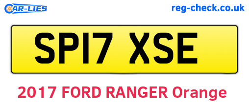 SP17XSE are the vehicle registration plates.
