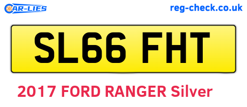 SL66FHT are the vehicle registration plates.
