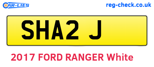 SHA2J are the vehicle registration plates.