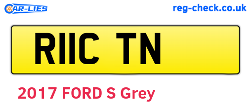 R11CTN are the vehicle registration plates.