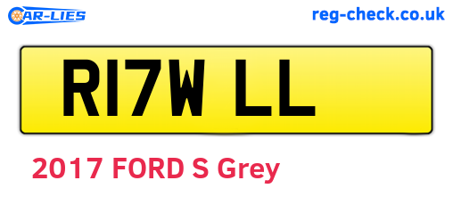 R17WLL are the vehicle registration plates.