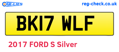 BK17WLF are the vehicle registration plates.