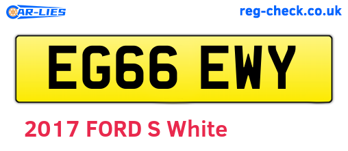 EG66EWY are the vehicle registration plates.