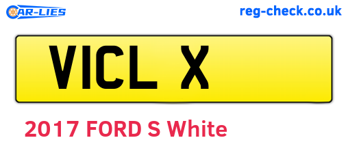V1CLX are the vehicle registration plates.