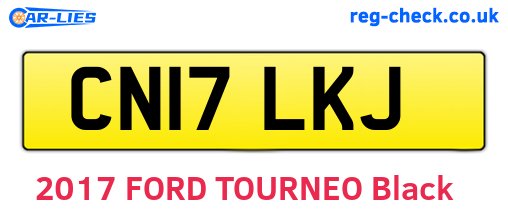 CN17LKJ are the vehicle registration plates.