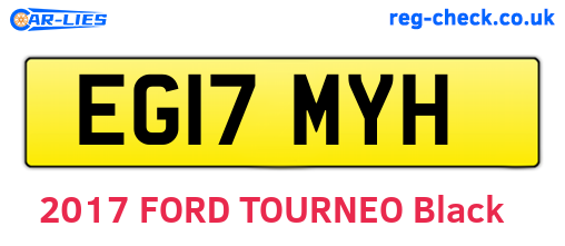 EG17MYH are the vehicle registration plates.
