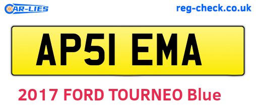 AP51EMA are the vehicle registration plates.