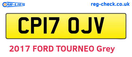 CP17OJV are the vehicle registration plates.