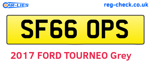 SF66OPS are the vehicle registration plates.