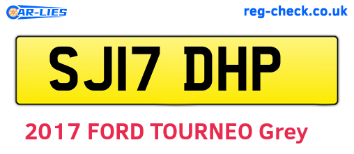 SJ17DHP are the vehicle registration plates.