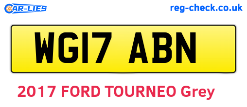 WG17ABN are the vehicle registration plates.