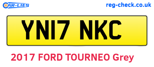 YN17NKC are the vehicle registration plates.