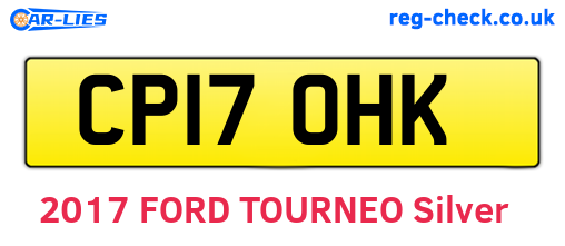 CP17OHK are the vehicle registration plates.