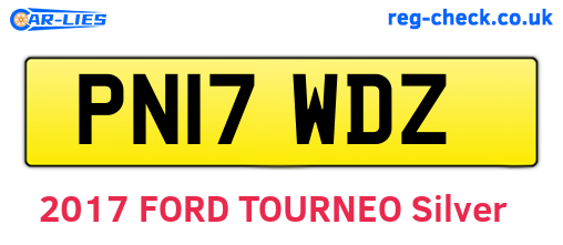 PN17WDZ are the vehicle registration plates.