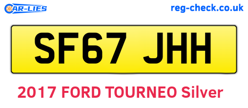 SF67JHH are the vehicle registration plates.