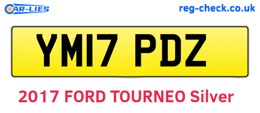 YM17PDZ are the vehicle registration plates.