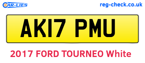 AK17PMU are the vehicle registration plates.