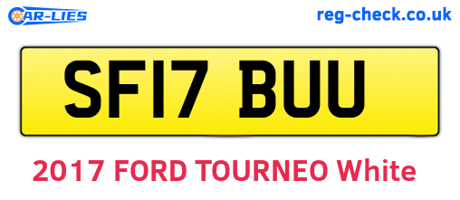 SF17BUU are the vehicle registration plates.