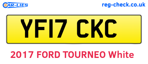 YF17CKC are the vehicle registration plates.