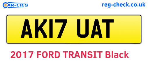 AK17UAT are the vehicle registration plates.