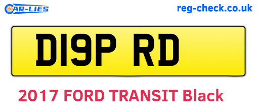 D19PRD are the vehicle registration plates.