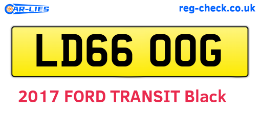 LD66OOG are the vehicle registration plates.