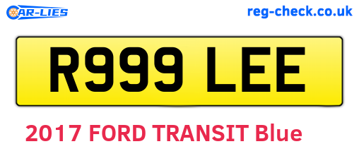 R999LEE are the vehicle registration plates.
