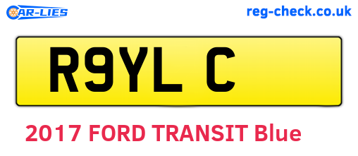 R9YLC are the vehicle registration plates.