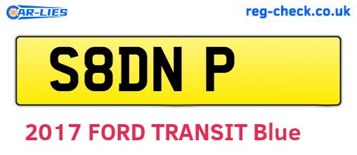 S8DNP are the vehicle registration plates.