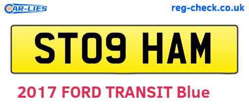 ST09HAM are the vehicle registration plates.
