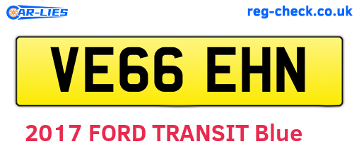 VE66EHN are the vehicle registration plates.