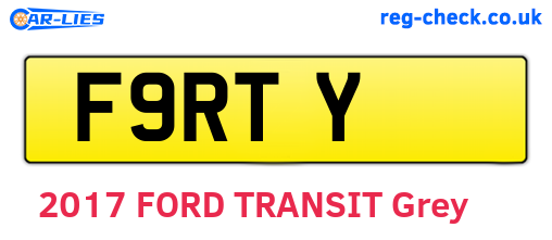 F9RTY are the vehicle registration plates.