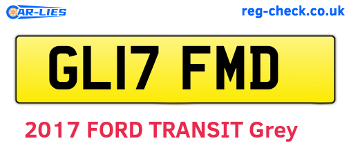 GL17FMD are the vehicle registration plates.