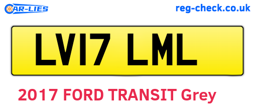 LV17LML are the vehicle registration plates.
