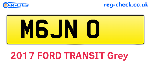 M6JNO are the vehicle registration plates.