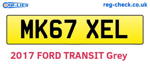 MK67XEL are the vehicle registration plates.