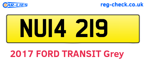 NUI4219 are the vehicle registration plates.